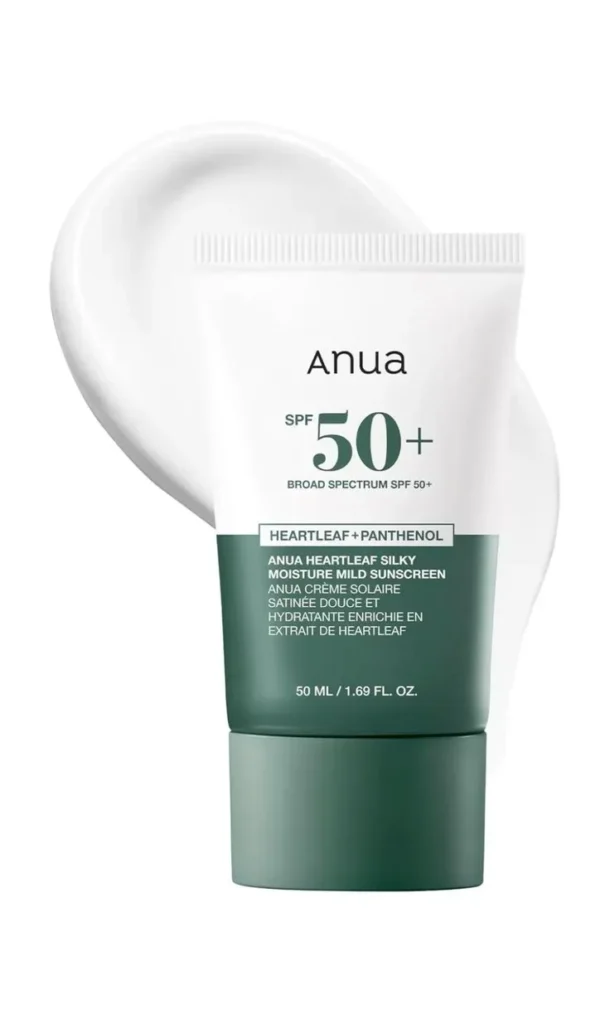 ANUA HEARTLEAF SILKY MOISTURE SUNSCREEN 50ML